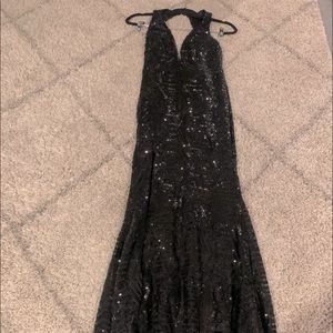 Black sparkly NYE dress